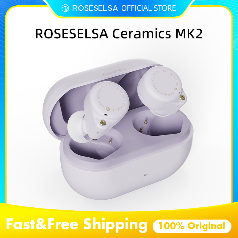 Earbuds Anc Wireless - ROSESELSA Ceramics MK2 TWS Earbuds 40dB