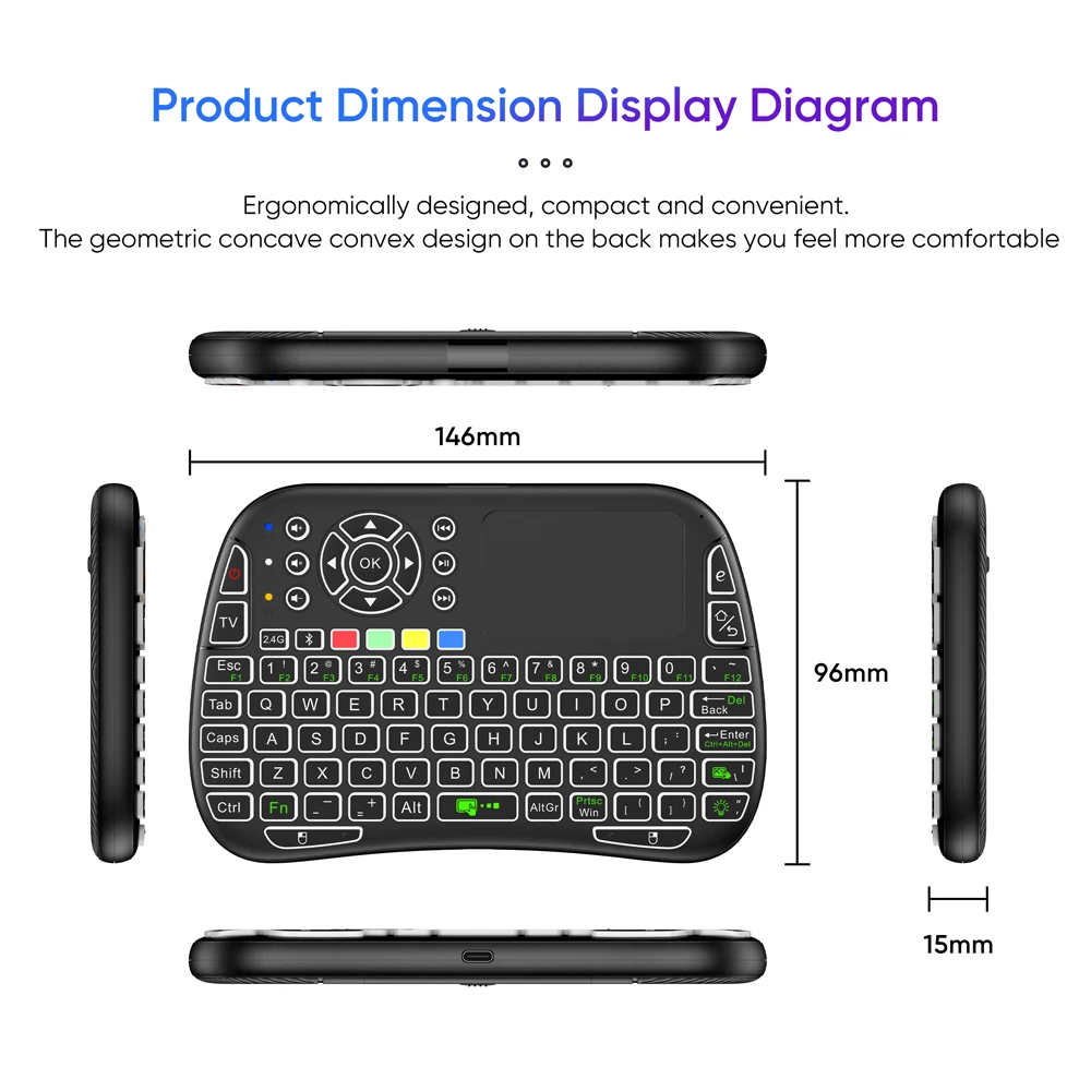 Mini Keyboard Gyroscope Dual M - Wireless Keyboard Mini review and price