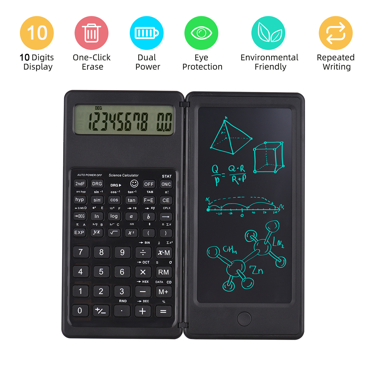 Foldable Scientific Calculator - Digital Drawing Tablet review and price
