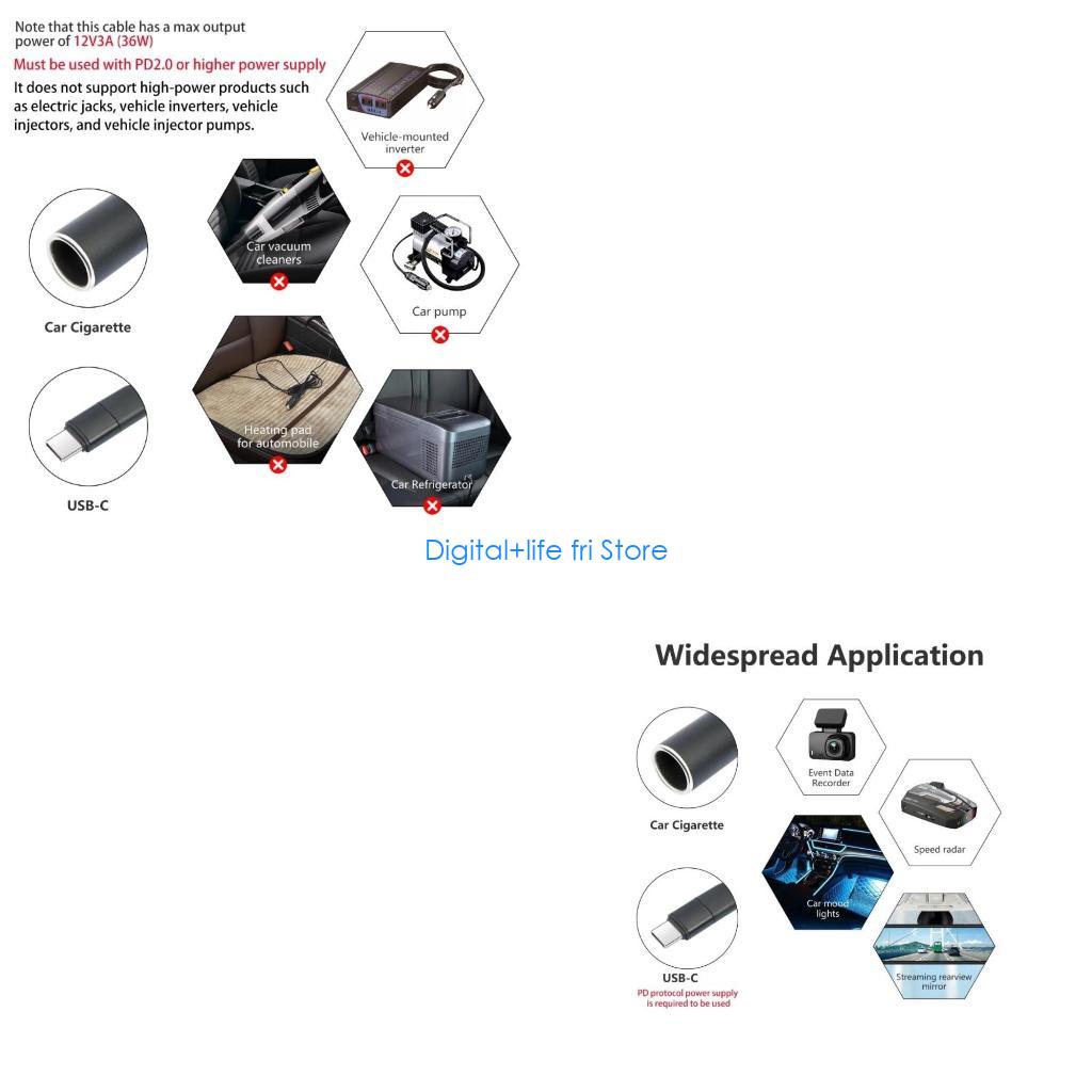 E06D USB C Male to 12V Female  - Electronics And Gadgets C review and price