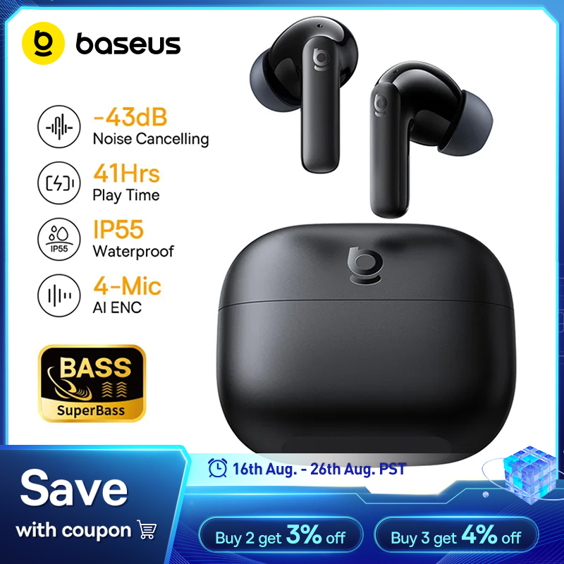 Baseus Bass EP10/BP1 NC -43dB  - Earbuds Anc Wireless review and price