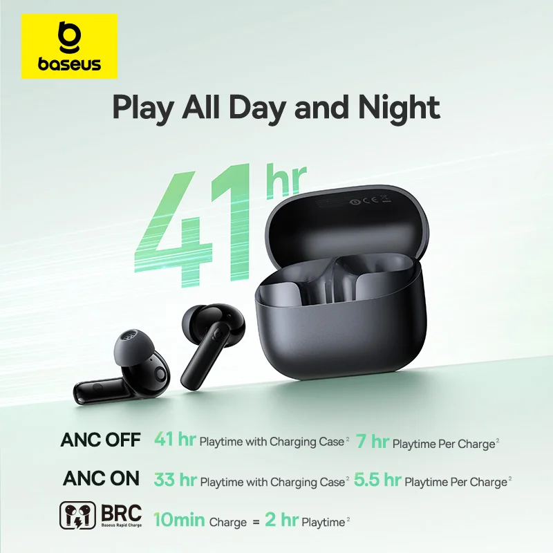 Baseus Bass EP10/BP1 NC -43dB  - Earbuds Anc Wireless review and price