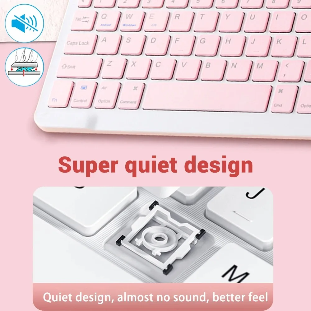 Hebrew Bluetooth Keyboard 10in - Wireless Keyboard Mini review and price